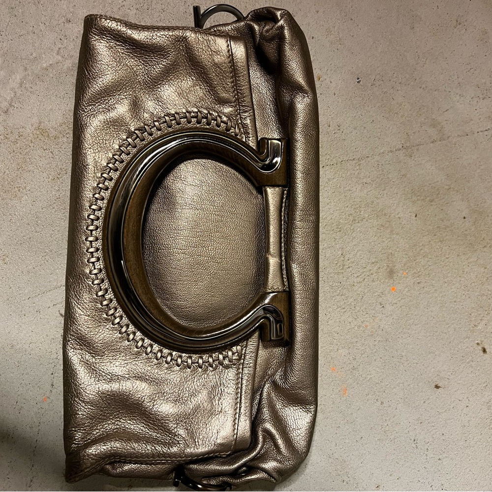 YSL Metallic Leather Handbag